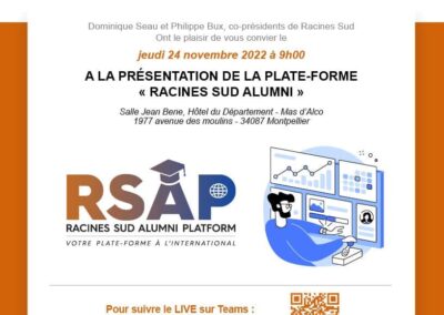 Racines Sud vous présente la plateforme Alumni