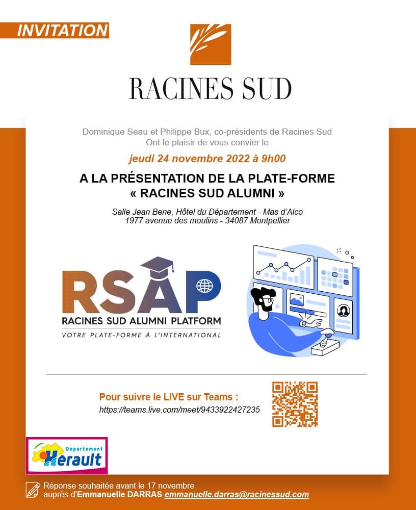 Racines Sud vous présente la plateforme Alumni