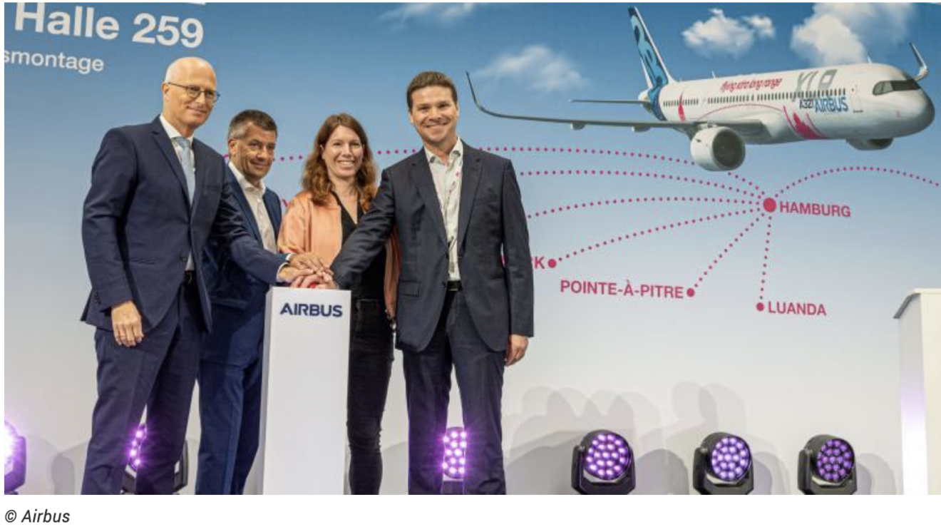 Les actus avec la Lettre M - De nouvelles capacités industrielles à Hambourg pour Airbus